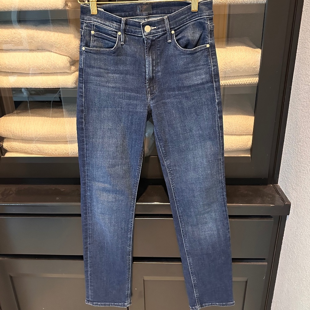 Mother mid rise dazzler ankle nothing between us 27